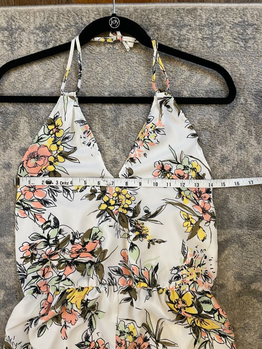 Leith Floral Halter Tie Jumpsuit - 2/4 - Picture 5 of 8